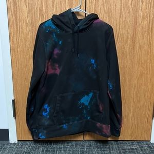 Black tie dye hoodie